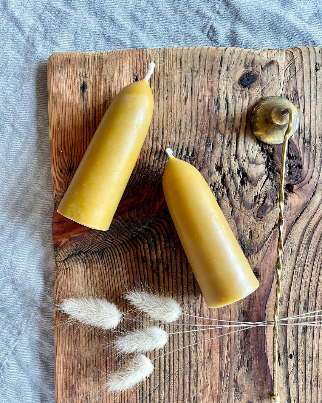 Small Beeswax Farmhouse Pillar
