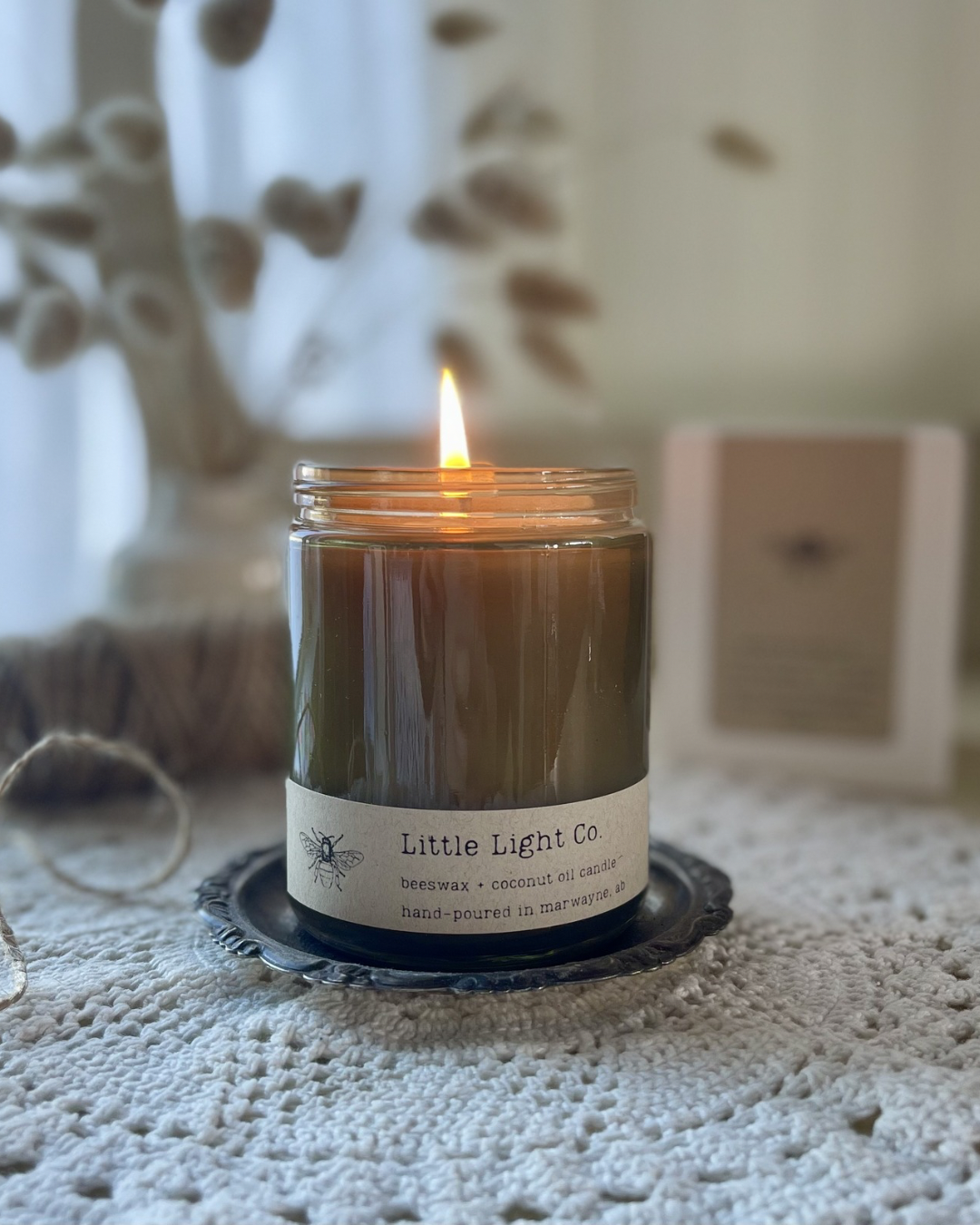 Unscented Beeswax Jar Candle