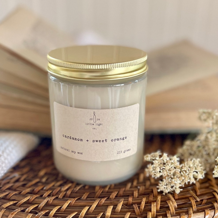 Cardamom and Sweet Orange Soy Candle